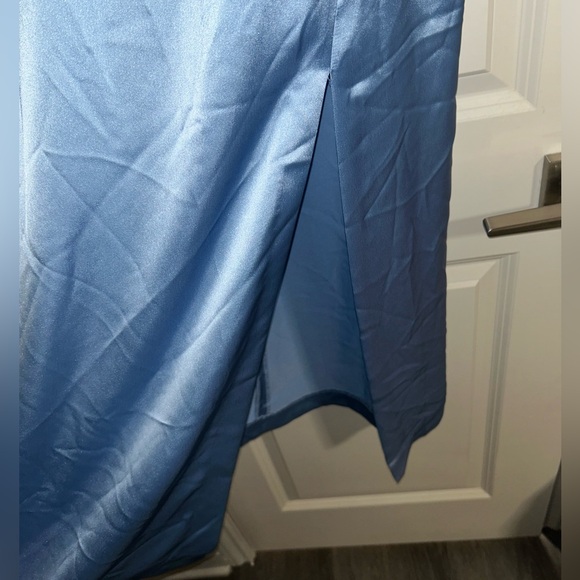Blue Silk Zara Dress - Picture 2 of 6